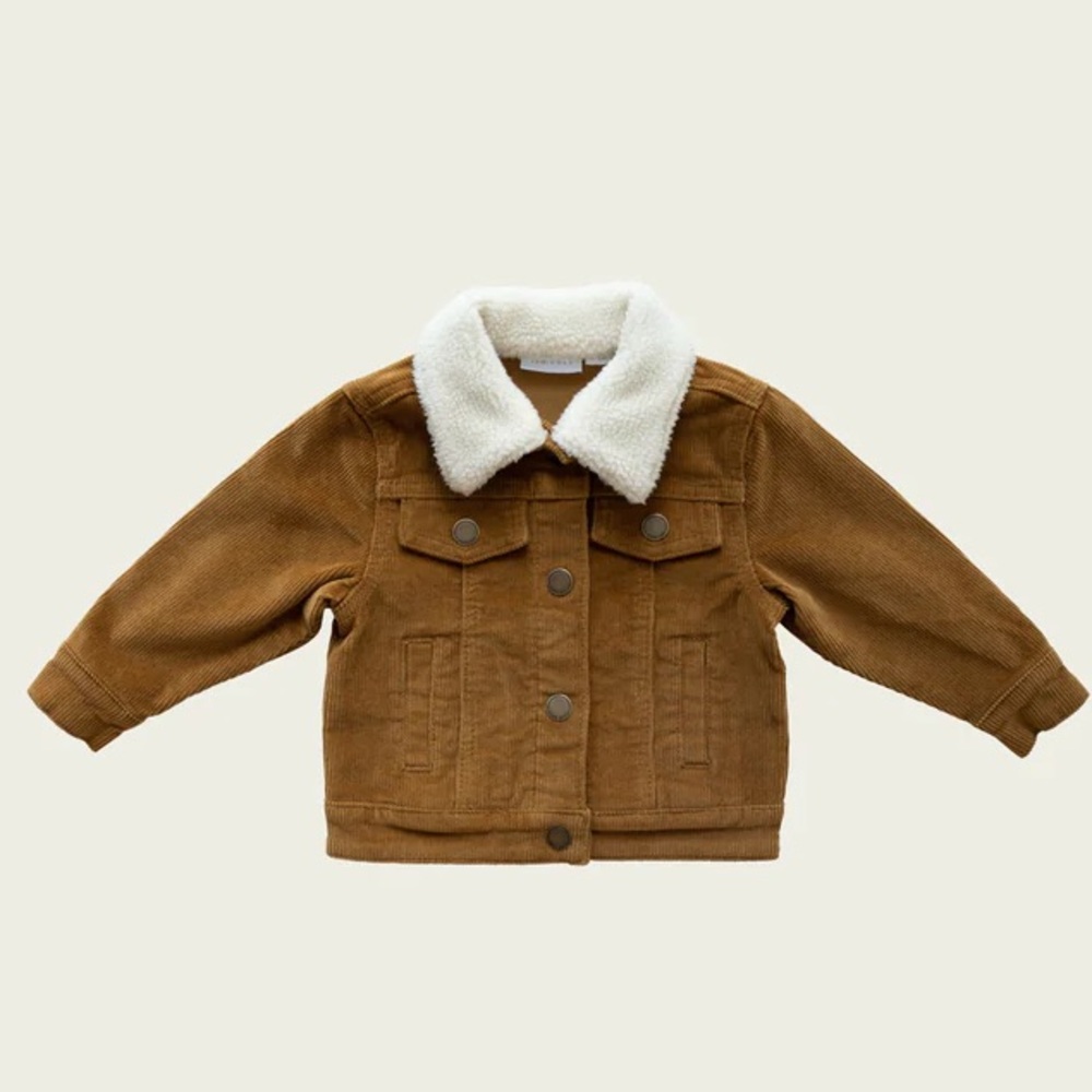 Jamie Kay Cord Jacket - Size 7 - Bronze